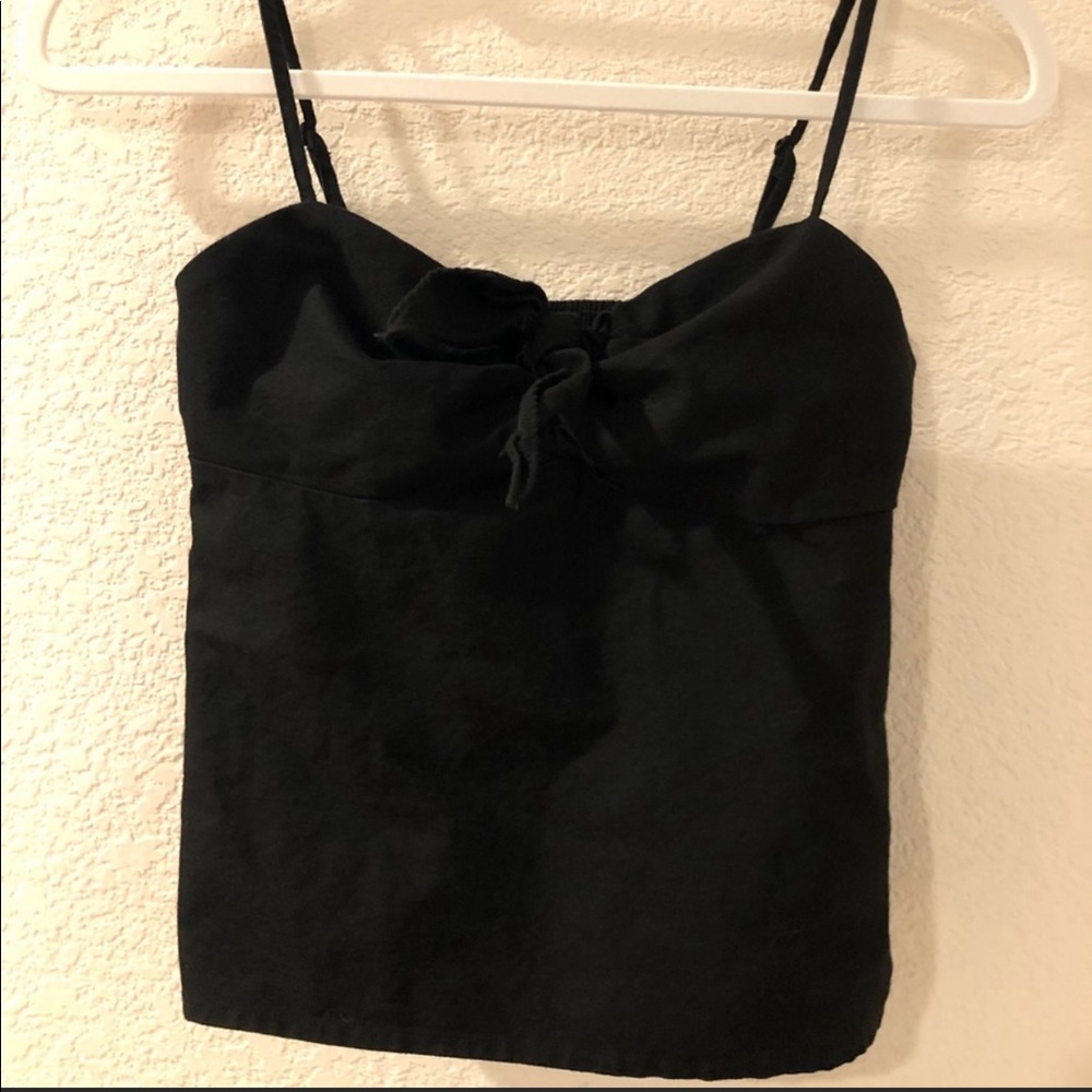 Brandy Melville black bow tank